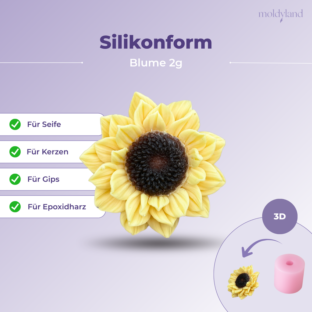 Silikonform Blumenform Gießform Mold