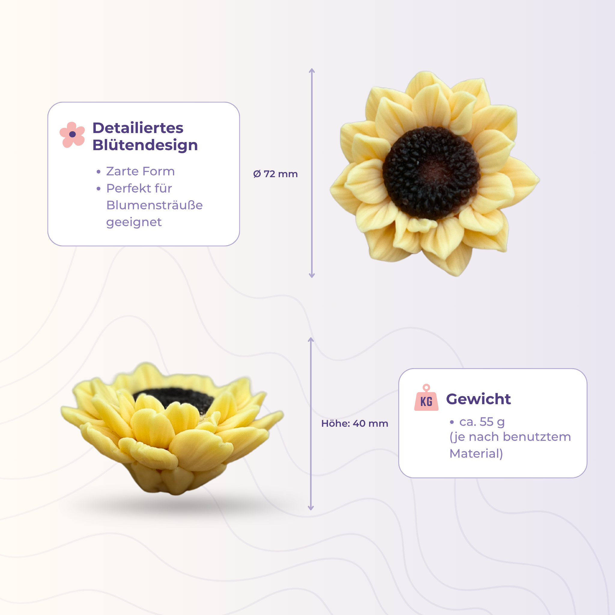 Sonnenblumen Silikonform große