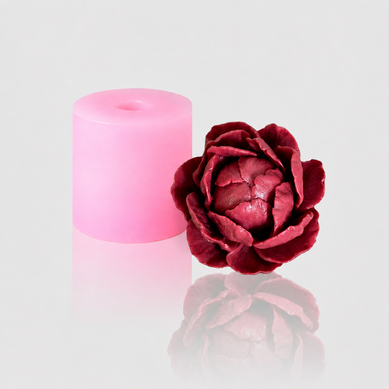 Silikonform 3D Blume Pfingstrose Gießform Mold Moldyland