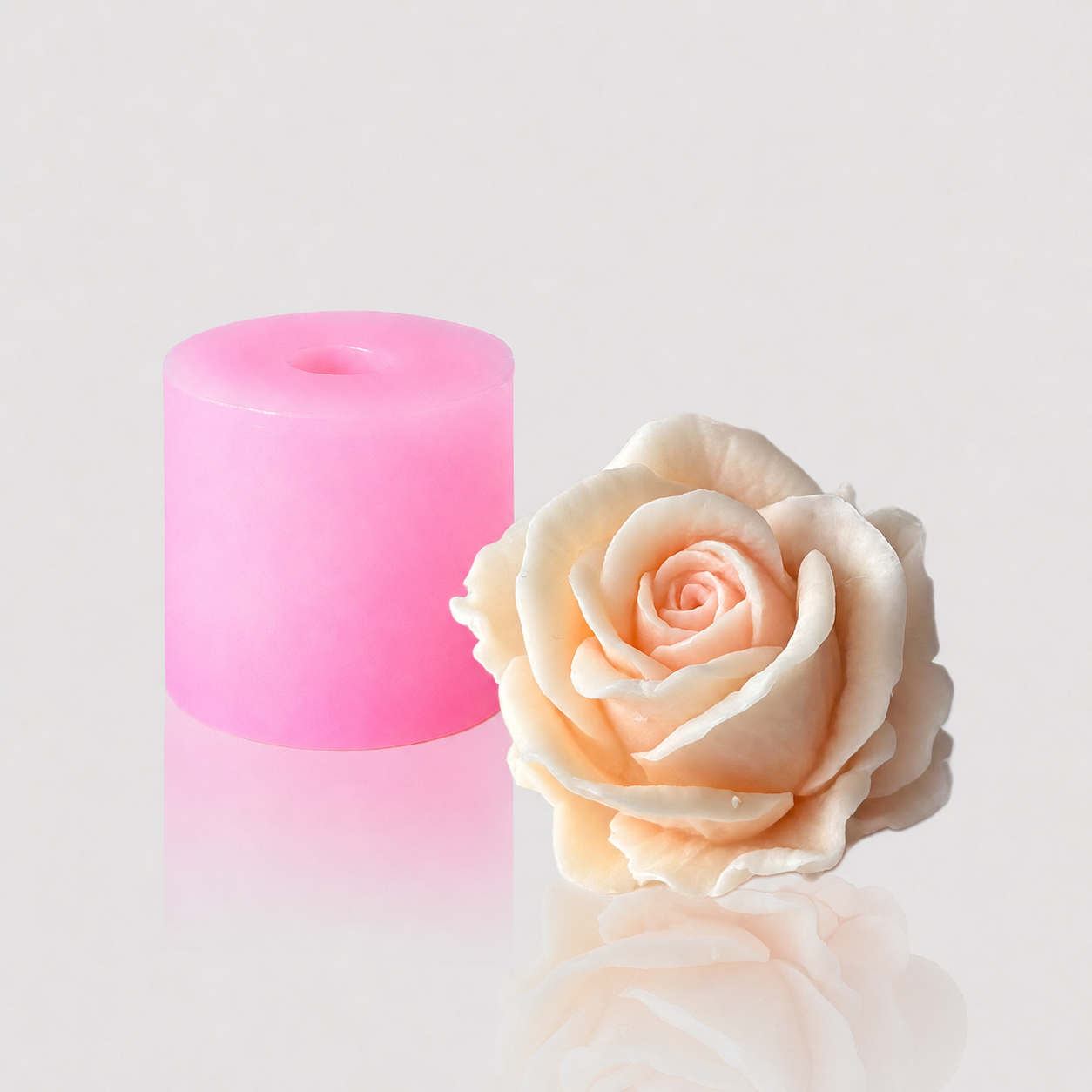 Silikonform 3D Rose 17