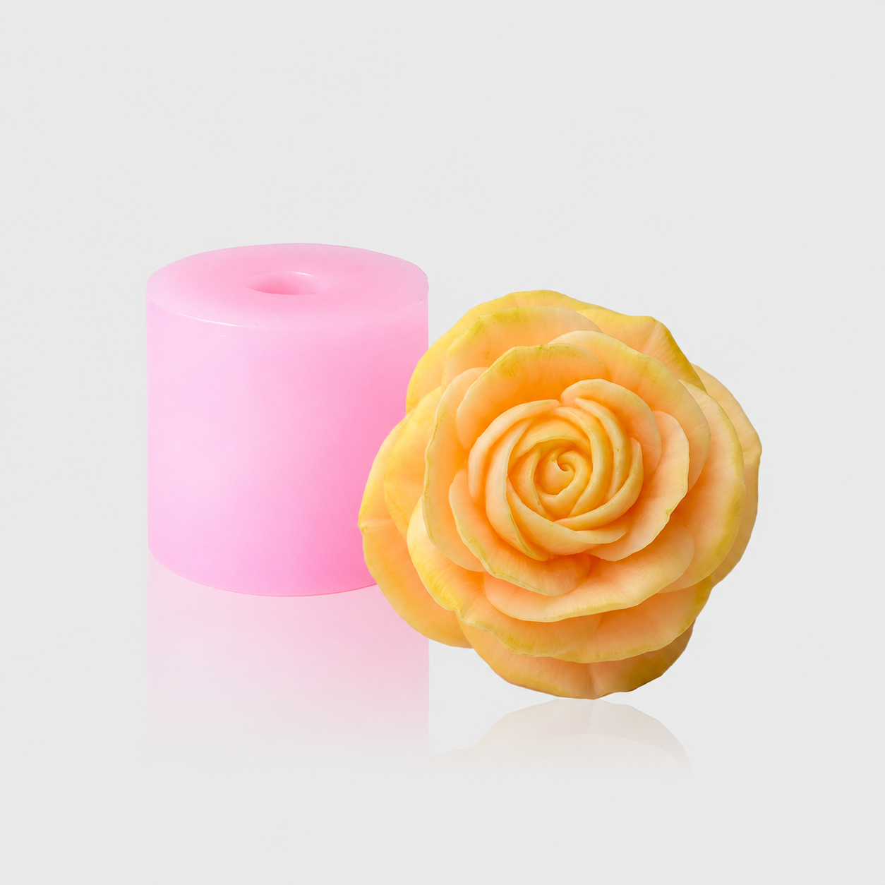 Silikonform 3D Blume Rose Rosenform