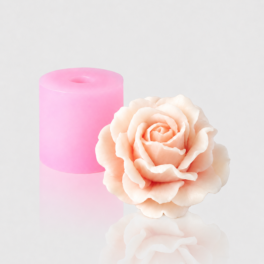 Rosenform Silikonform Rose groß