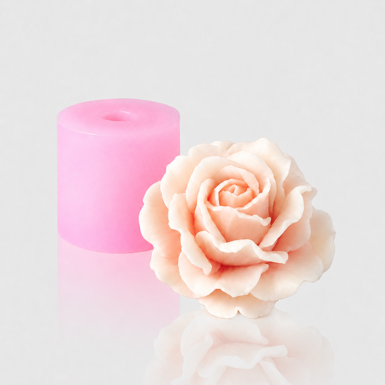 Rosenform Silikonform Rose groß