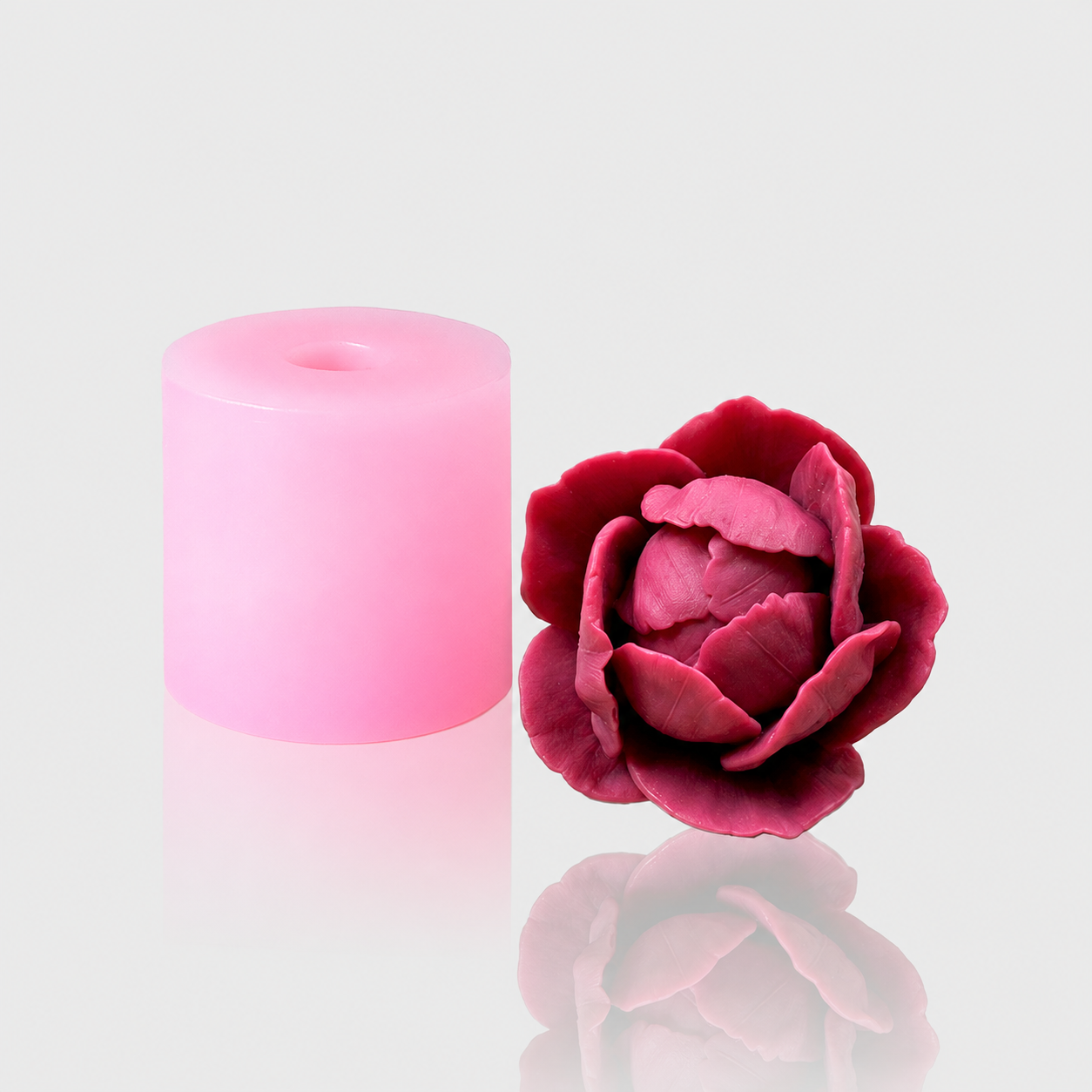 Silikonform Blumenform Seifenform Kerzenform Pfingstrose