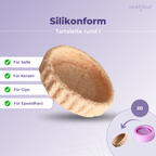 Silikonform 2D Tartalette rund 1