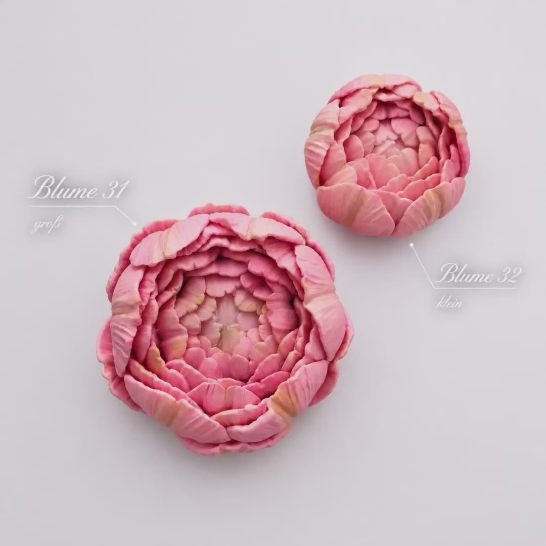 Silikonformen 3D Pfingstrose Blumen