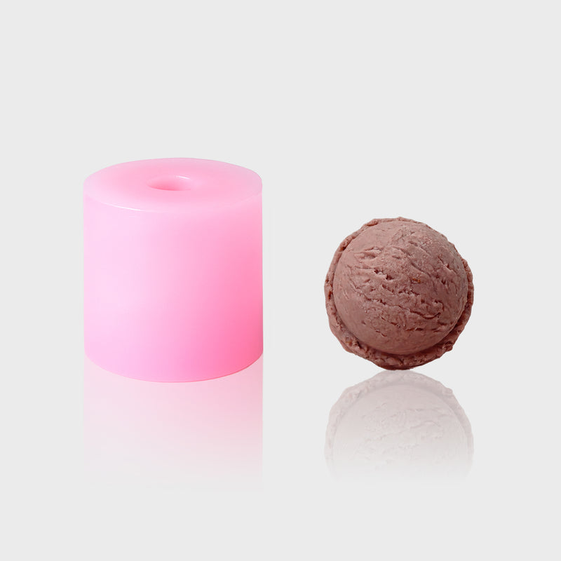 2D-Silikonform Eiscreme mit gegossenem Dessertmotiv