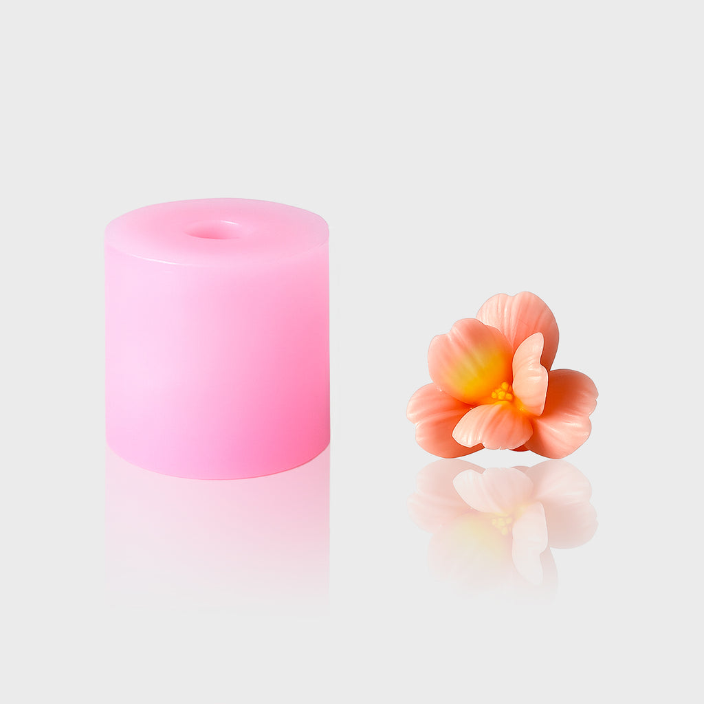3D-Silikonform Blume 13 mit gegossener Blüte