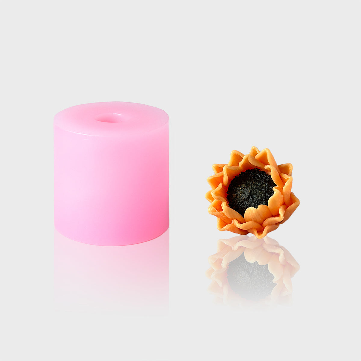 3D-Silikonform Blume 19 kleiner mit gegossener Blüte