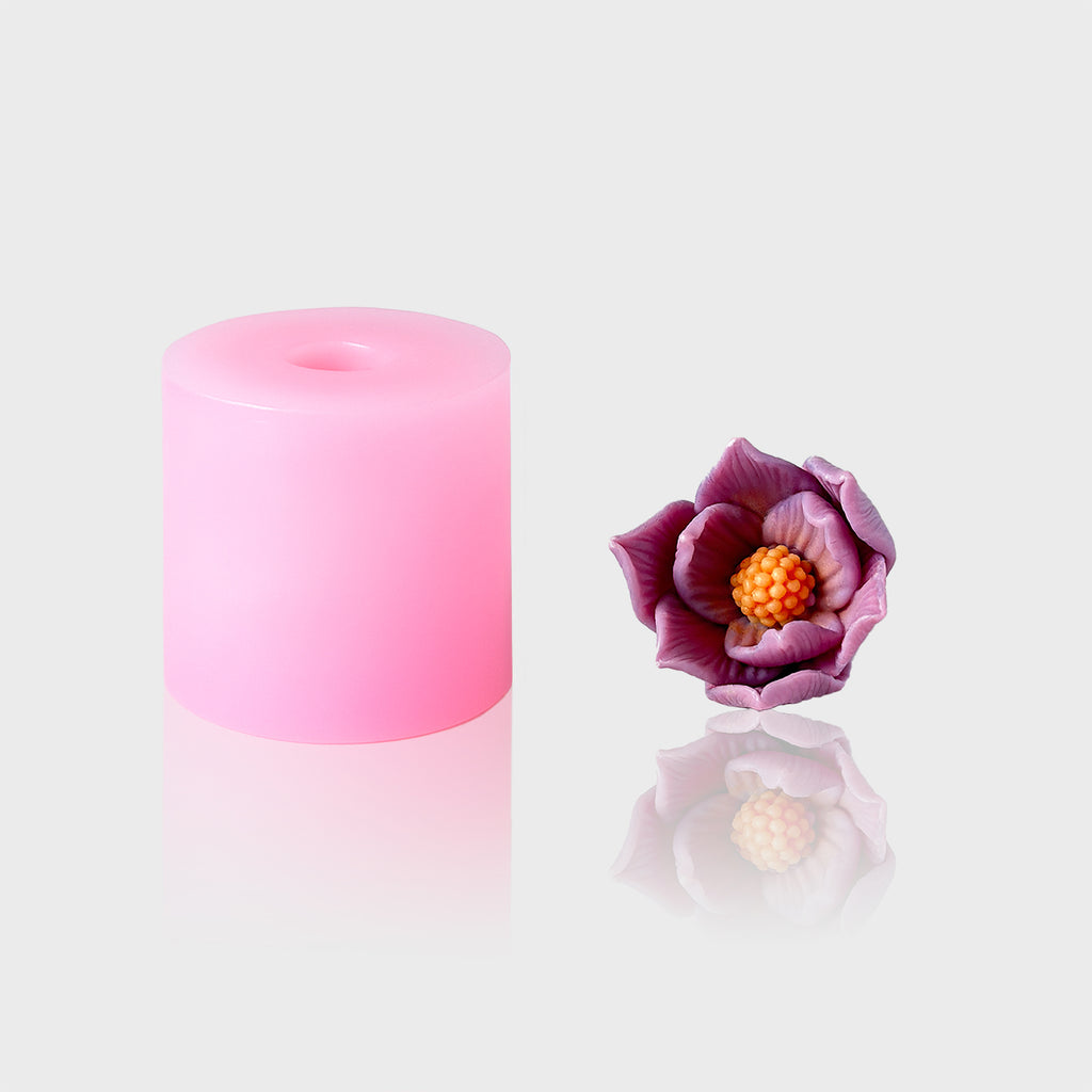 3D-Silikonform Blume 25 mit gegossener Blüte