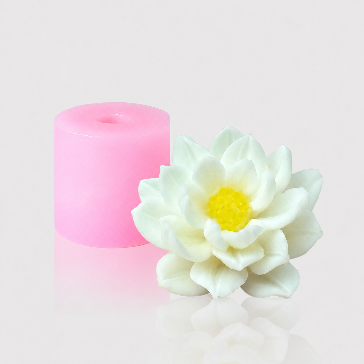 3D-Silikonform Blume 35 mit gegossener Blüte
