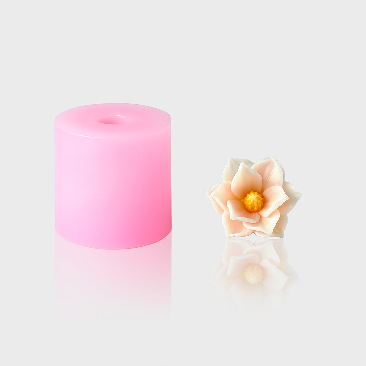 3D-Silikonform Blume 51 mit gegossener Blüte
