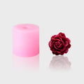 3D-Silikonform Rose 4 mit gegossener Rosenblüte