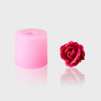 3D-Silikonform Rose 7 größer mit gegossener Rosenblüte